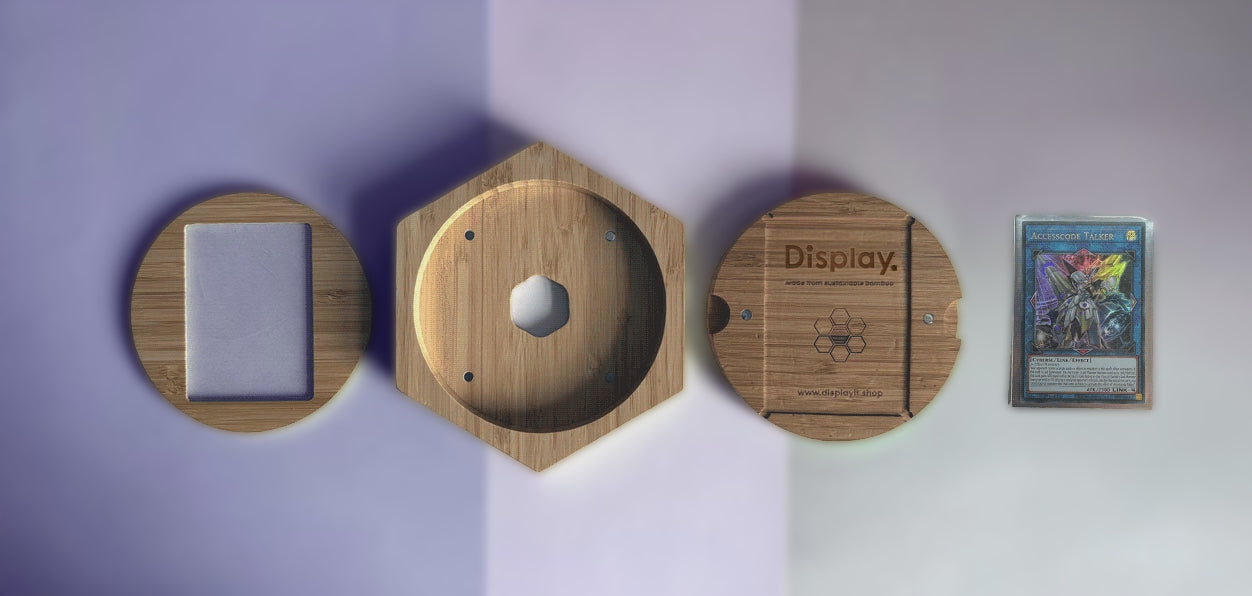 Video showing how the Display trading card frame is assembled